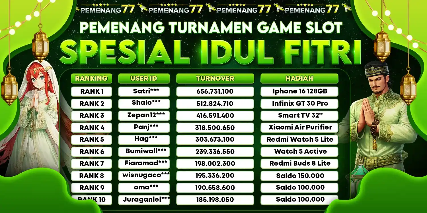 TURNAMEN SLOT SPESIAL IDUL FITRI